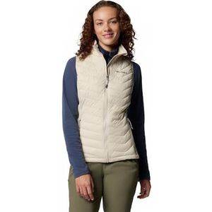 Columbia Women's Powder Pass 2 Hybrid Vest, Puffer Vest Body Warmer, Dark Stone, L