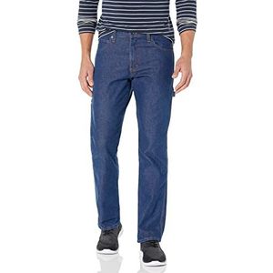 Dickies Jeans de Charpentier Flex rechte snit voor heren, professionele gebruiksvoorwerpen broek, Indigo blauw stonewashed