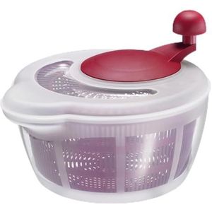 Westmark essoreuse à salade, capacité : 5 litres, ø 26 cm, plastique, sans BPA, Fortuna, couleur : transparent/rose, 2432224P