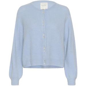 Part Two NinellPW Female Regular fit Long Sleeve Cardigan, Soft Chambray, S