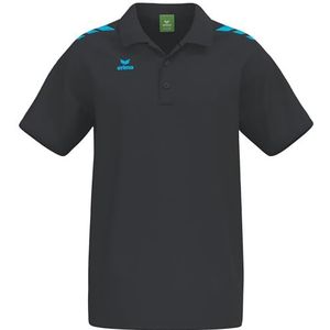 Erima Polo unisexe CMPT 3 Wings (2112556), noir/curaçao, 4XL