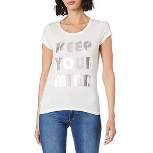 KEY LARGO Keep Round T-shirt voor dames, Gebroken wit