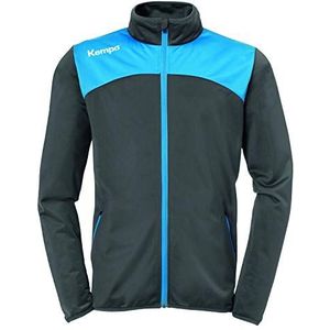 Kempa Emotion 2.0 Poly Jacket heren sweatshirt, Dove Blue/Lime Yellow, L