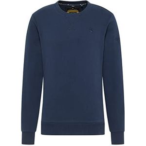 Yuka Sweat-shirt en coton bio pour homme, bleu marine, L