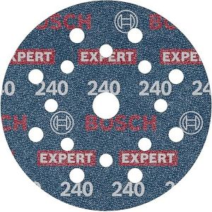 Bosch 1 x EXPERT O780, 125 mm schuurschijf (voor hardhout, schilderen op hout, Ø 125 mm, korrel 240, professionele accessoires voor excentrische schuurmachine)
