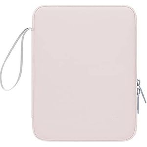 12,9 inch PU tablethoes met binnenvak, compatibel met iPad Pro 12,9 (2021/2019/2018), Galaxy Tab S8+ 12,4, roze