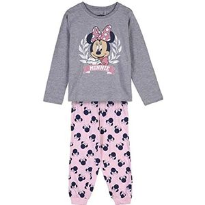 CERDÁ LIFE'S LITTLE MOMENTS Pyjama meisjes winter Minnie Mouse 100% katoen met lange mouwen T-shirt officieel gelicentieerd Disney grijs 5 jaar meisje grijs 5 jaar, grijs.