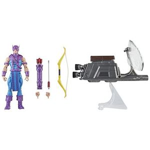 Hasbro Marvel Legends Series, 15 cm Hawkeye verzamelfiguur met Sky-Cycle Avengers, 60e verjaardag