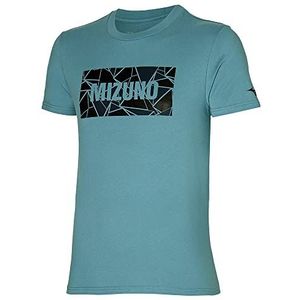 Mizuno atletic t-shirt dames, Rokerblauw