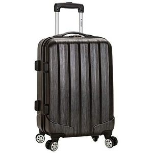 Rockland Santa Fe harde koffer met wielen, Houtskool, One Size, santa fe koffer met zwenkwielen