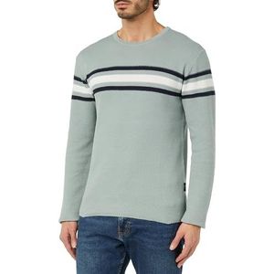 KEY LARGO Men MST Booking trui met ronde hals, faded moss (1541), M, Faded Moss (1541)