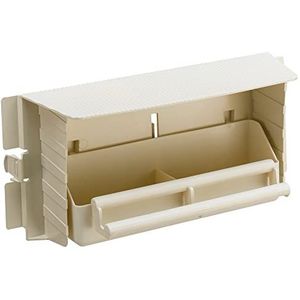 Ferplast Brava roterende voederstation voor Parajares, 28 x 10 x 13 cm, zwart, medium