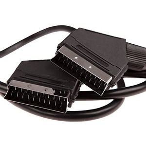 CDL Micro 3 m scart-naar-scart-kabel - 21-pins aangesloten