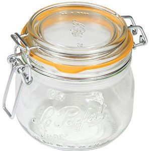 Le Parfait 31981 Super glazen container, transparant, 0,5 l