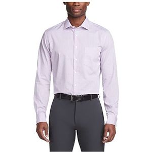 Van Heusen Herenoverhemd regular fit flex stretch geruit, lila zacht