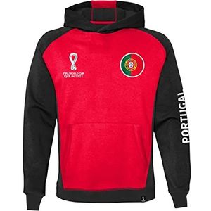 FIFA Official World Cup 2022 hoodie voor jongens, kinderen in Portugal, leeftijd 7, rood, maat L