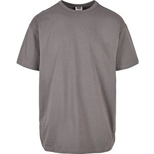Urban Classics Heren T-shirt van biologisch katoen voor mannen, Organic Basic Tee verkrijgbaar in vele kleuren, maten S - 5XL, grijs.