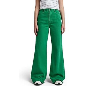 G-STAR RAW Jeans met wijde pijpen voor dames, Groen (Jolly Green Gd D300-d828)