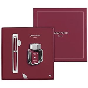 Caran d'Ache LÉMAN 4799-075 cadeauset vulpen bordeaux - F