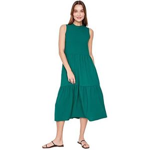 Trendyol dames jurk met brede snit, Emerald Groen
