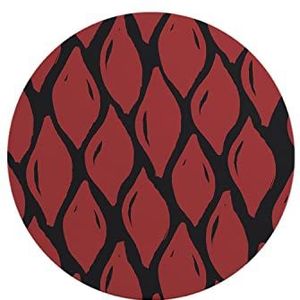 Questo Casa, Ronde muismat met antislip onderkant voor kantoor en thuis, diameter 22 cm