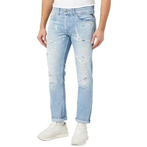 Replay Grover Aged Jeans Homme, Bleu Clair (010), 31W / 30L