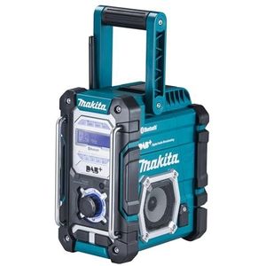 Makita DMR112 Li-ion DAB/DAB-werkplaatsradio met Bluetooth (batterijen en oplader niet inbegrepen)