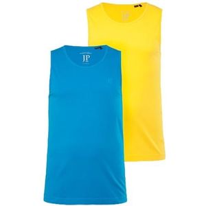 JP 1880 Set van 2 tanktops, mouwloos, tot 8 XL T-shirt voor heren, Citroen.