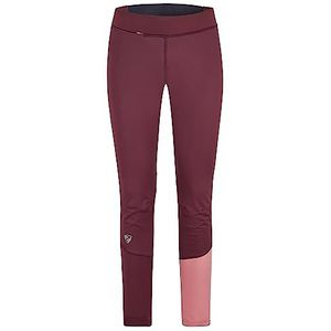 Ziener Nura Pantalon softshell coupe-vent élastique pour femme, Rouge velours, 70