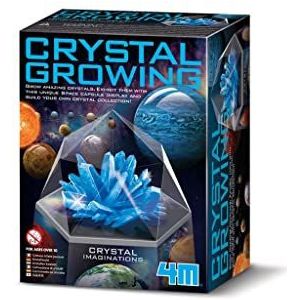 4M Science in action: CRYSTAL GROWING - RUIMTE / Blauw 9cm, met gedetailleerde instructies, in doos 11,5x6,3x15m, 10+