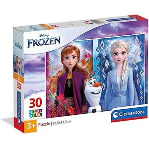 Clementoni - Supercolor Disney Frozen 2-30 stukjes - kinderpuzzel - gemaakt in Italië, 3 jaar en ouder, 20251, meerkleurig