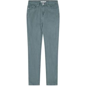 SPRINGFIELD Slim cropped colour jeans damesbroek, Turkoois