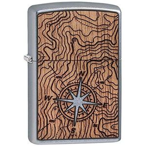 Zippo Woodchuck USA Compass Pocket Lighter aansteker, uniseks, straatchroom, normaal