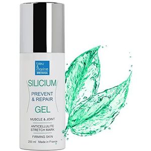 Bleu & Marine Bretania - Gel Silicium Organique | Hypoallergénique, Anti-Cellulite, Raffermissant | Stimule Collagène & Élastine, 200 ml