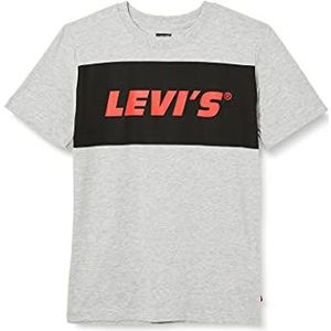 Levi's Kids Jongens T-shirt LVB Shorts SLV Graphic TE SHIRT 2-8 jaar, grijs gemêleerd