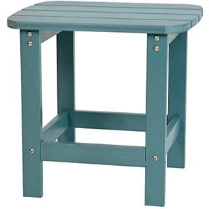 Flash Furniture Adirondack kunststof tafel, piepschuim, blauwgroen, 1 stuk