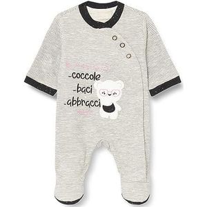 Chicco Katoenen overall met voet, pyjama voor baby's en jongens, babymeisjes, Grijs (801)