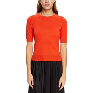 Esprit 993ee1i303 Sweatshirt voor dames, 635/oranje-rood