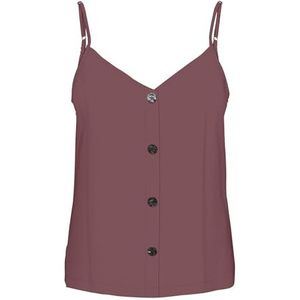 Onlnelly Life Button Singlet Solid Noos, Rose/marron, 36