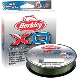 Berkley X9, vislijn, 9 strengen, voor vissen in zee en zoet water, robuust en zeer zacht, vissen op roofdieren, lange worp