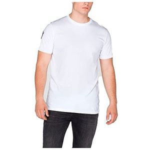 ALPHA INDUSTRIES Nasa T-shirt voor heren, korte mouw, Wit.