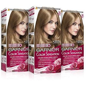 Garnier Color Sensation Permanent Blonde 7.1 Kleurstof, 3 Stuk