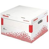 Esselte Speedbox 623912 opberg- en transportbox, opklapbaar deksel, capaciteit: 3 boxen 100 mm, wit