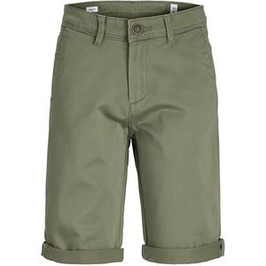 Jack & Jones Intelligence Bowie Solid Chino Shorts voor kinderen, Groen