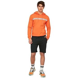 Trendyol Casual shorts voor heren, zwart, mannelijk, normale pasvorm, zwart.