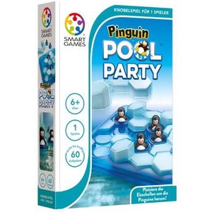 Pinguin Pool Party (spel): Platziere de ijsscholen om de pinguïn herum! Knobelspel. 60 opbrengst licht tot knifflig