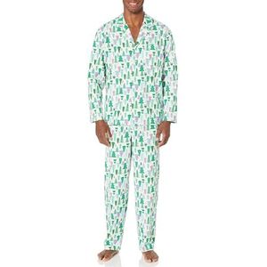 Amazon Essentials Ensemble de pyjama en flanelle pour homme, motif arbre festif, taille S