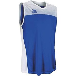 Luanvi Portland Basketbal T-shirt voor volwassenen, uniseks, Blauw/Wit