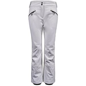 Killtec WMN Sftshll PNTS A Ski/Softshellbroek met sneeuwvanger, wit, 36