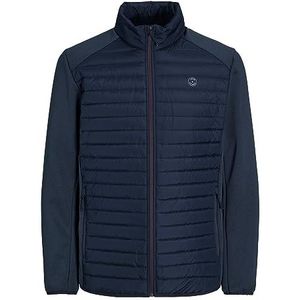 JACK&JONES PLUS Jjemulti gewatteerde herenjas, Marineblauwe blazer/details: set-in mouwen